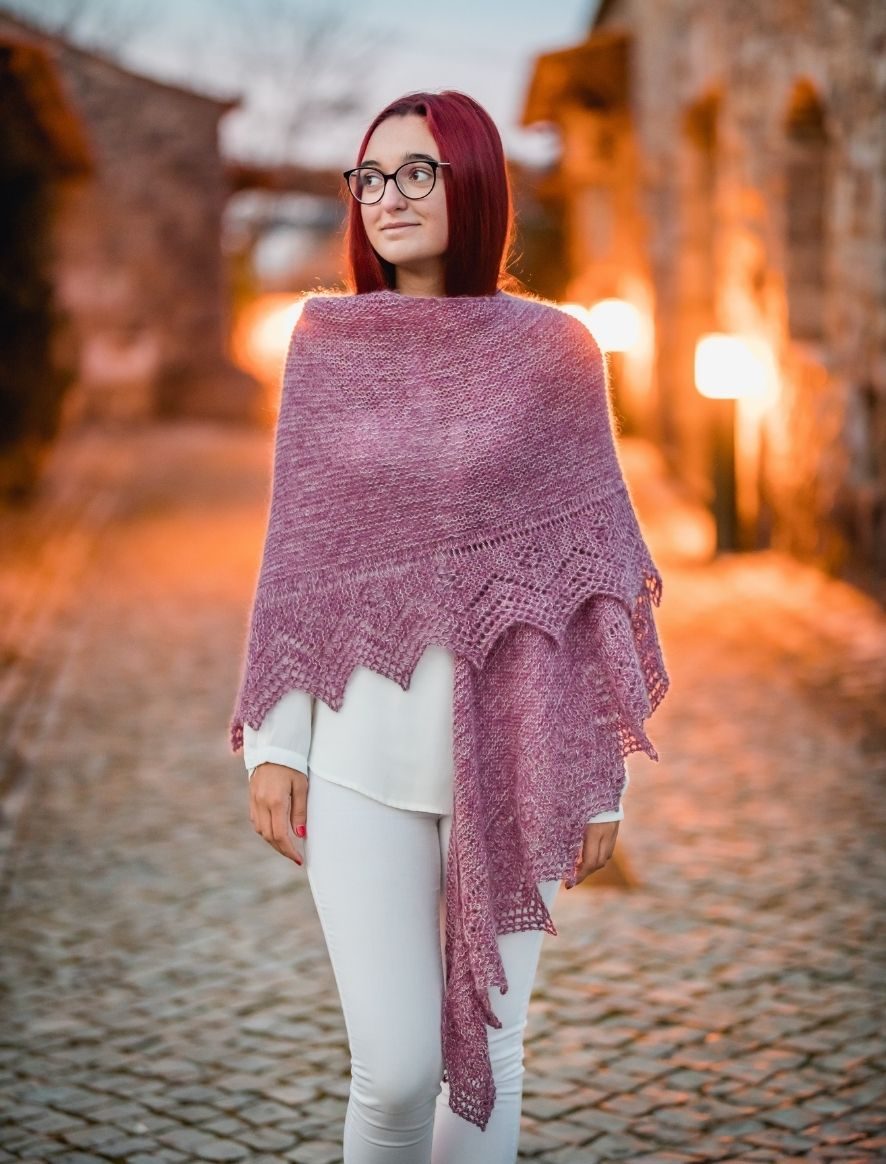 Rosarios4 275 Xaile Douro modello scialle donna