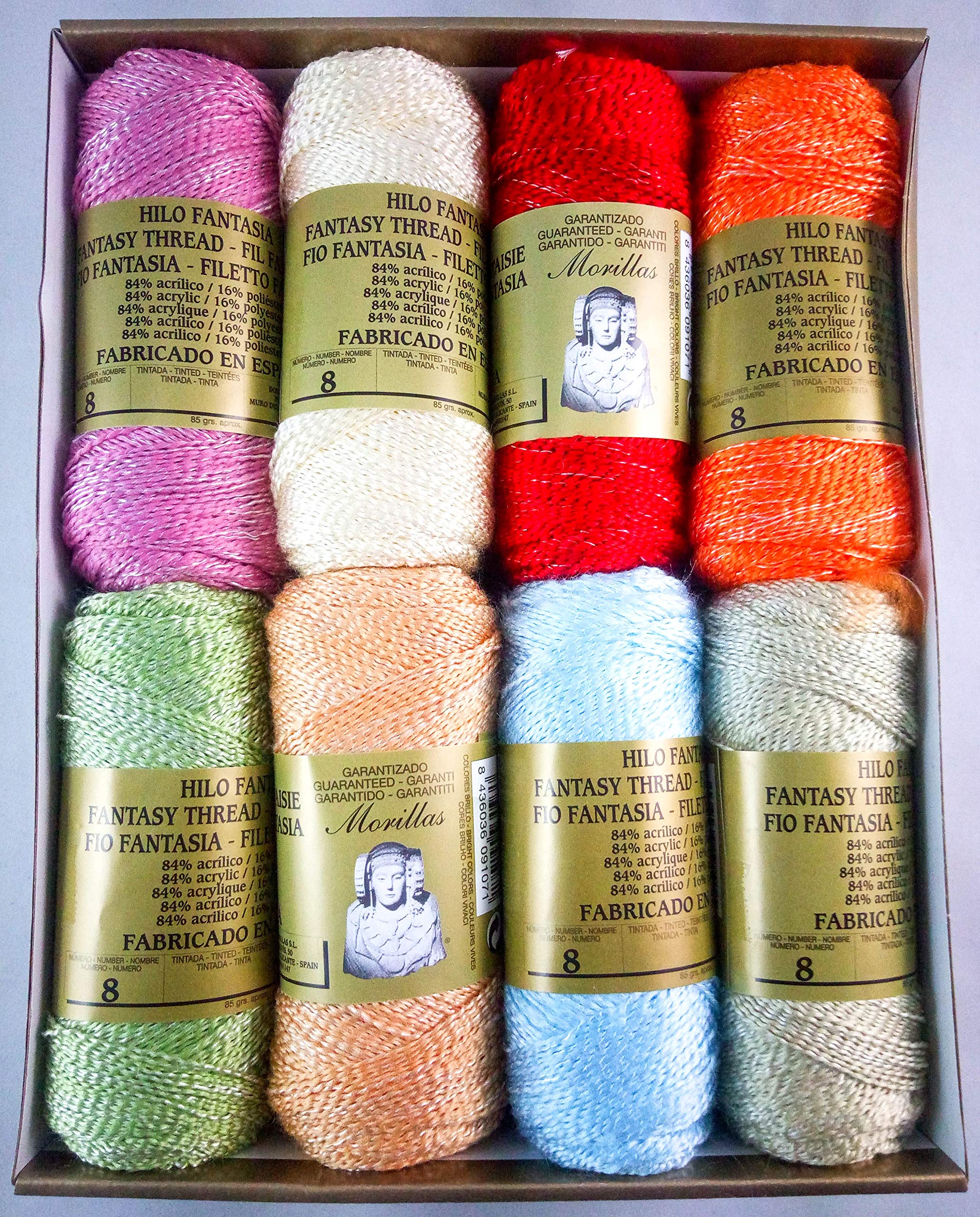 Morillas Zepelines Fantasia N.8 filato acrilico lucidi 16 gomitoli lurex