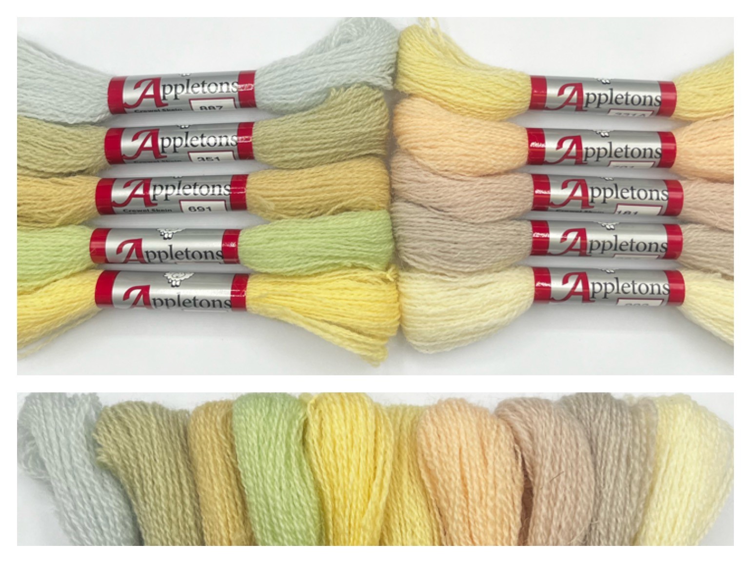 Appleton Hints of Colour set fili crewel assortiti prova colore