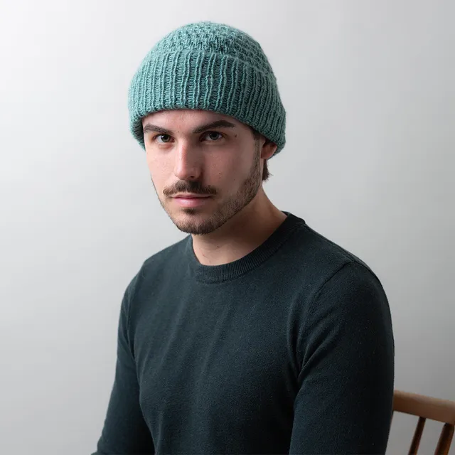Pascuali Snug Top Hat pattern maglia cappello coste