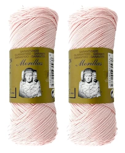 Morillas Zepelines Ne 8/2 cotone perlato rosa 8 2pz