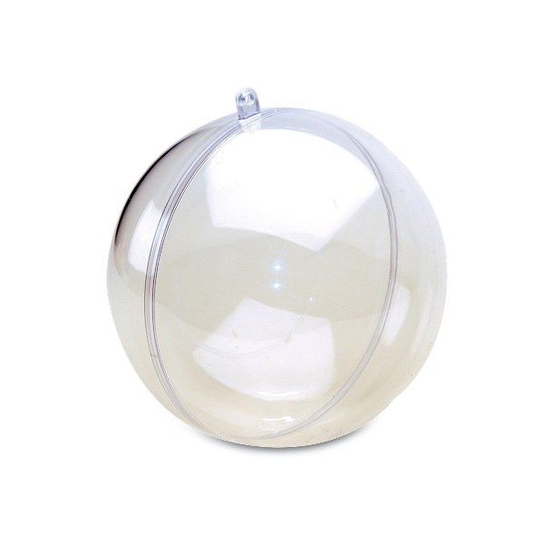 Il Filo di Arianna Sfera Plexiglass Trasparente Apribile Natale