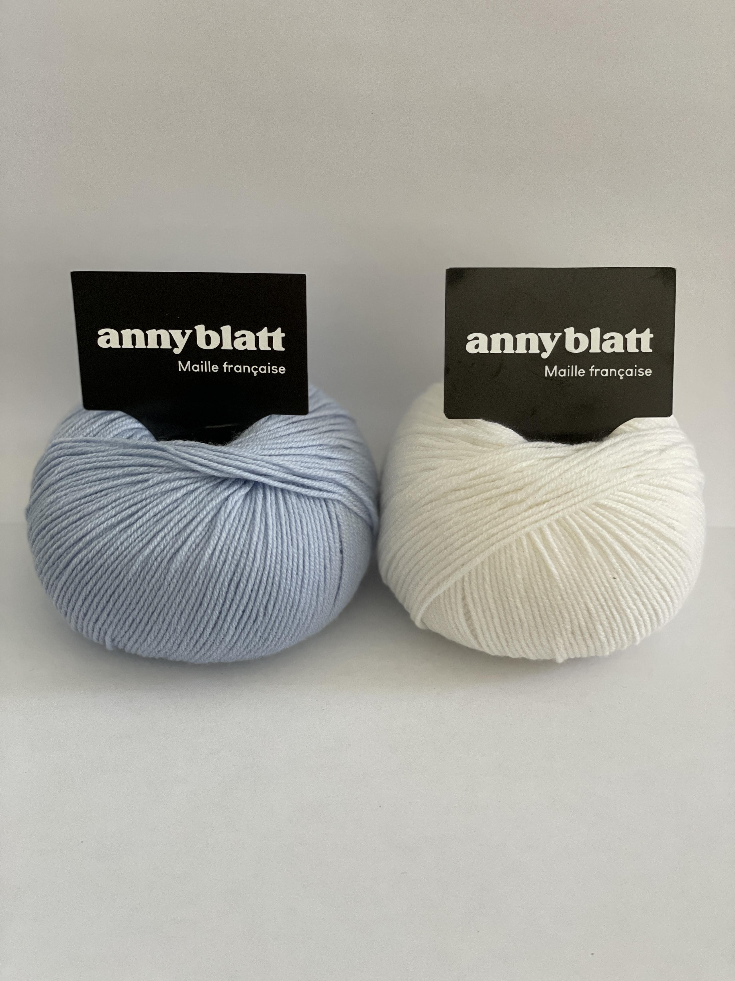 Anny Blatt Marius maglioncino neonato kit lana merino