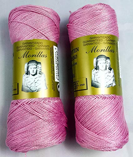 Morillas Zepelines Ne 5/2 cotone perlato rosa 37 2x75 g