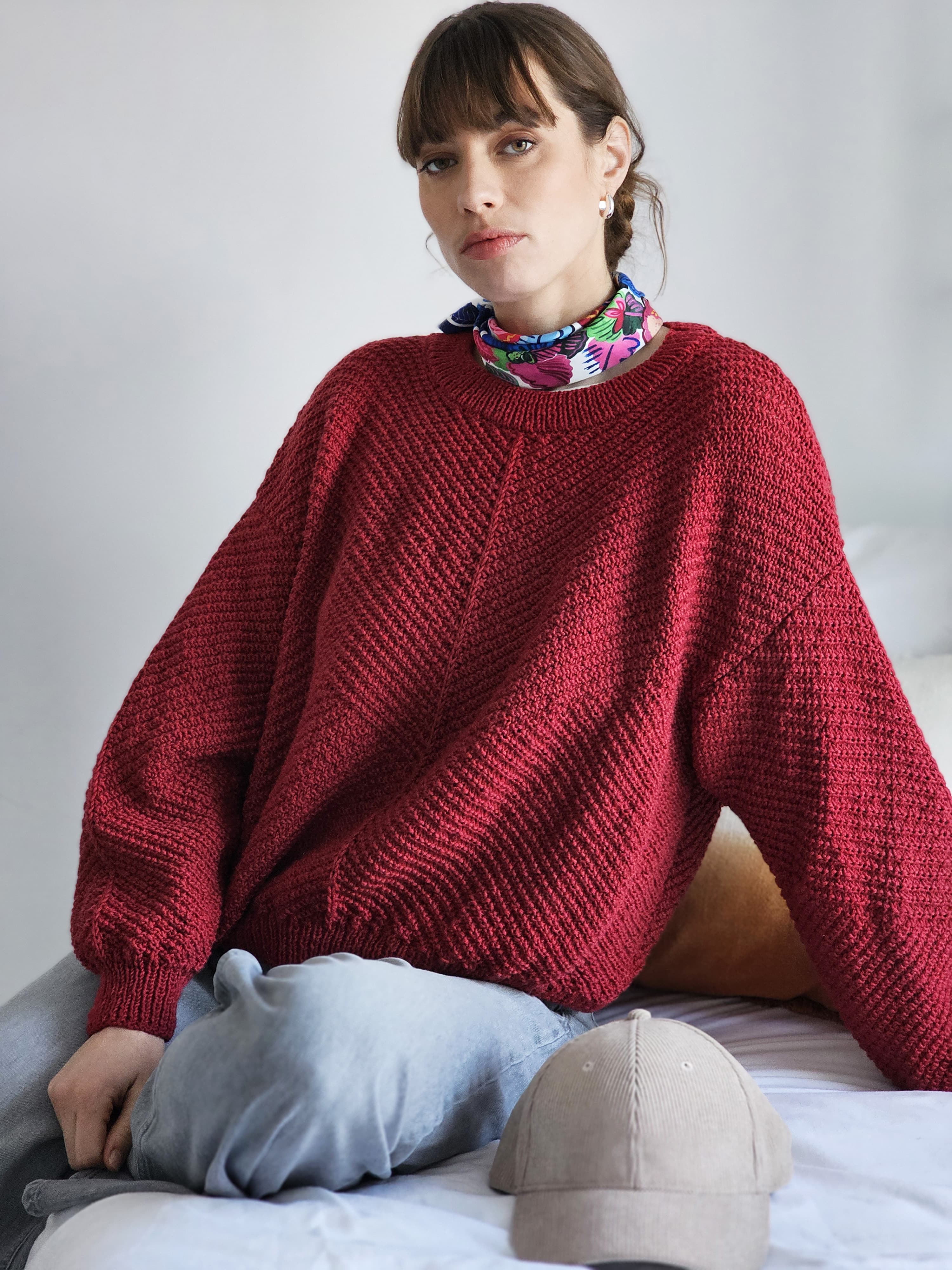 Anny Blatt Babette Rubis kit maglia merino extrafine