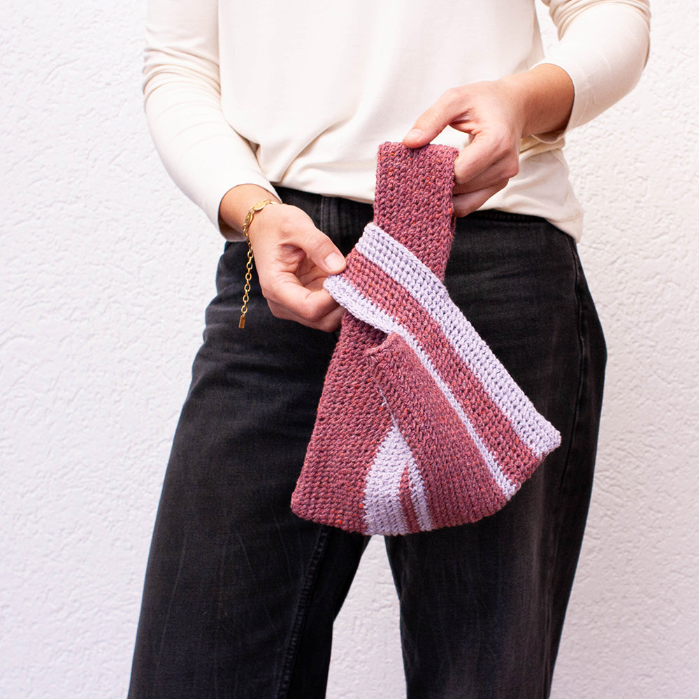 Pascuali Aja Knot Bag modello borsa uncinetto cotone