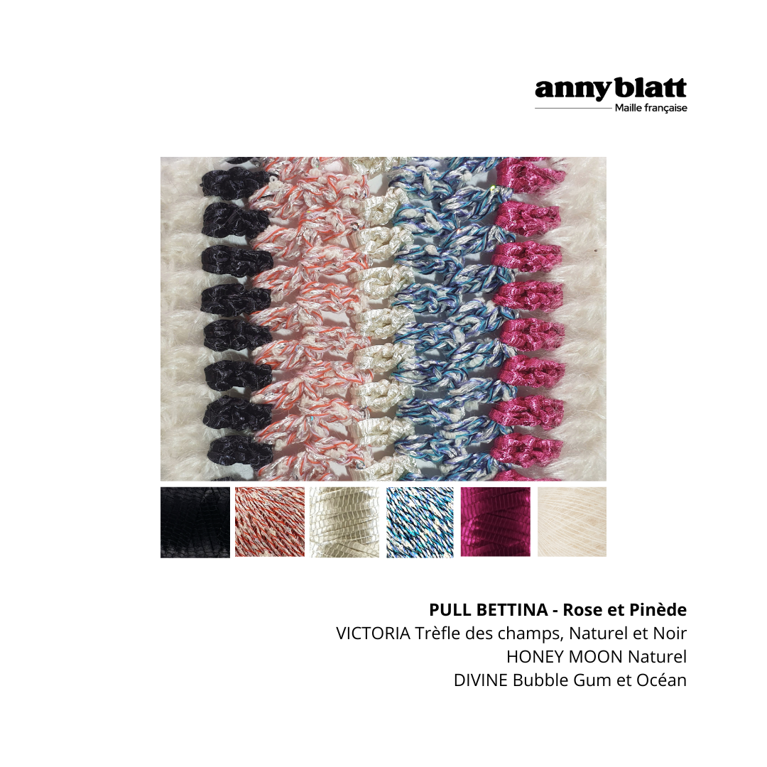 Annyblatt Bettina maglione kit uncinetto taglia S capucine cotone