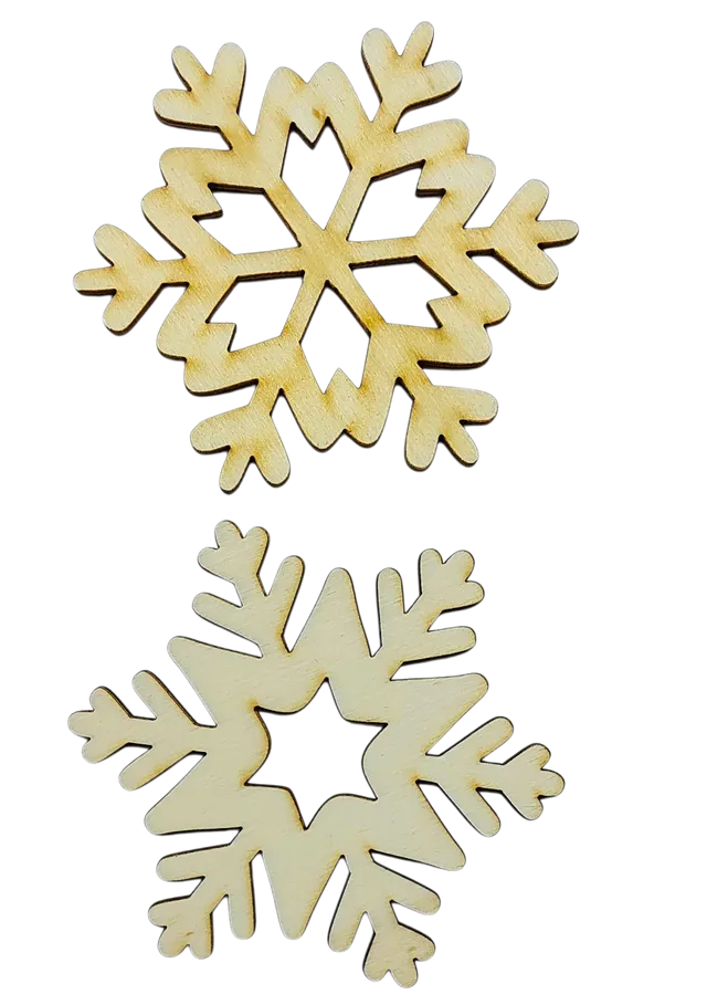 Il Filo di Arianna SFL272 sagome legno fiocchi neve 10 cm 2 pezzi