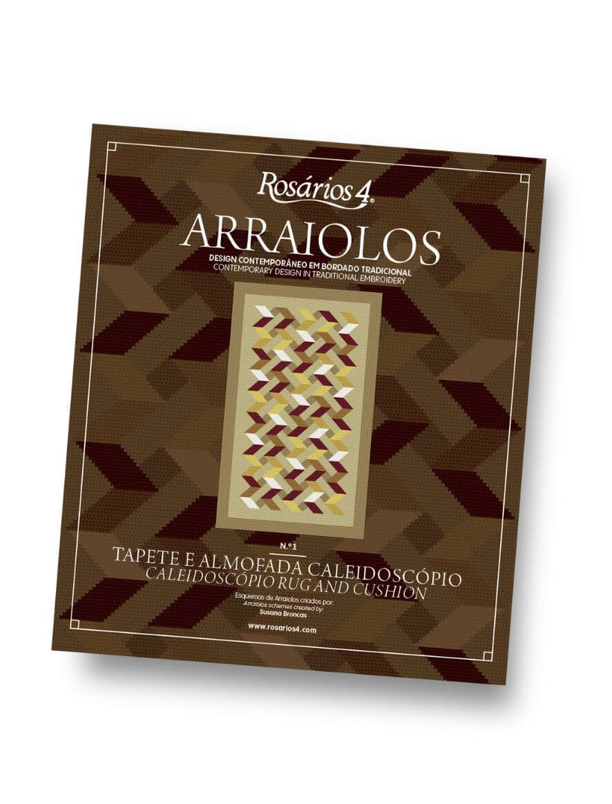 Rosarios4 N.1 Caleidoscopio rivista arraiolos tappeto