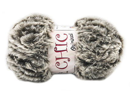 Il Filo di Arianna Chic filato pelliccia bianco 01 100 g pelo lungo
