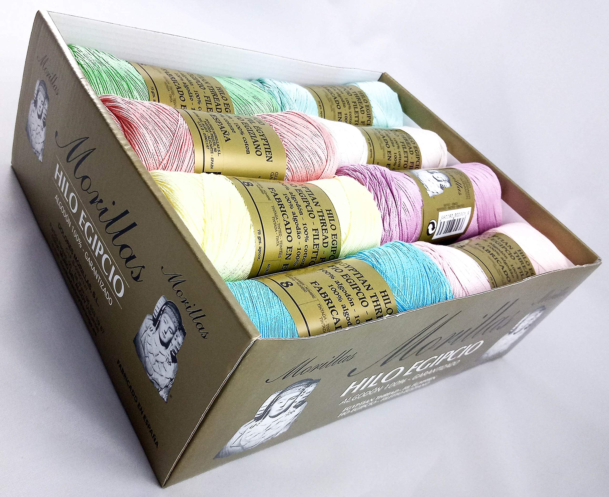 Morillas Zepelines Ne 8/2 cotone perlato 16x75g colori chiari