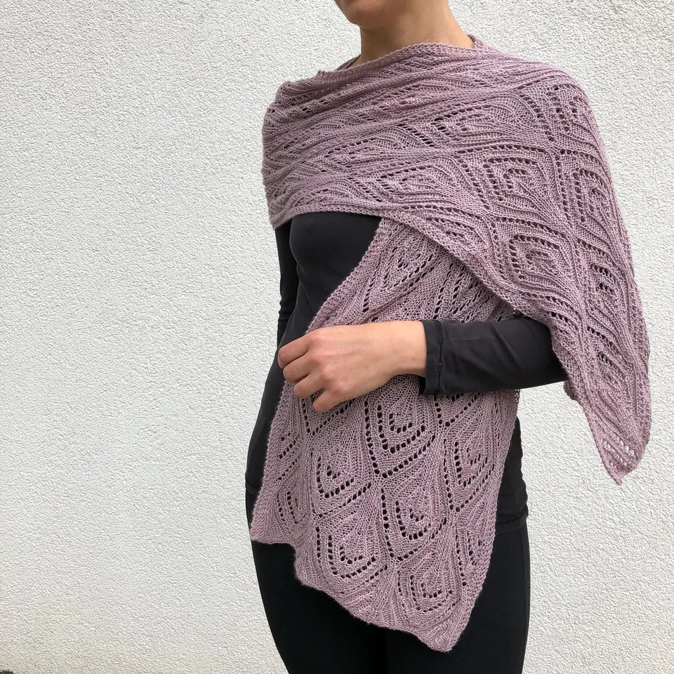 Pascuali Atlantis Stole schema stola traforata cashmere