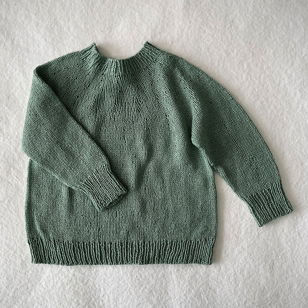 Pascuali Sea Cloud schema maglia neonato top-down lyocell