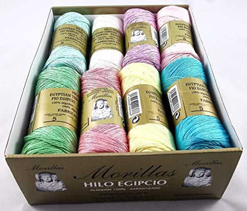 Morillas Zepelines Ne 5/2 filo cotone 16 gomitoli colori chiari