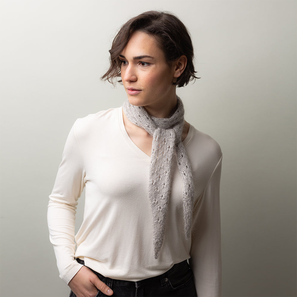 Pascuali Tide Eyelets Scarf schema sciarpa traforata 150 cm