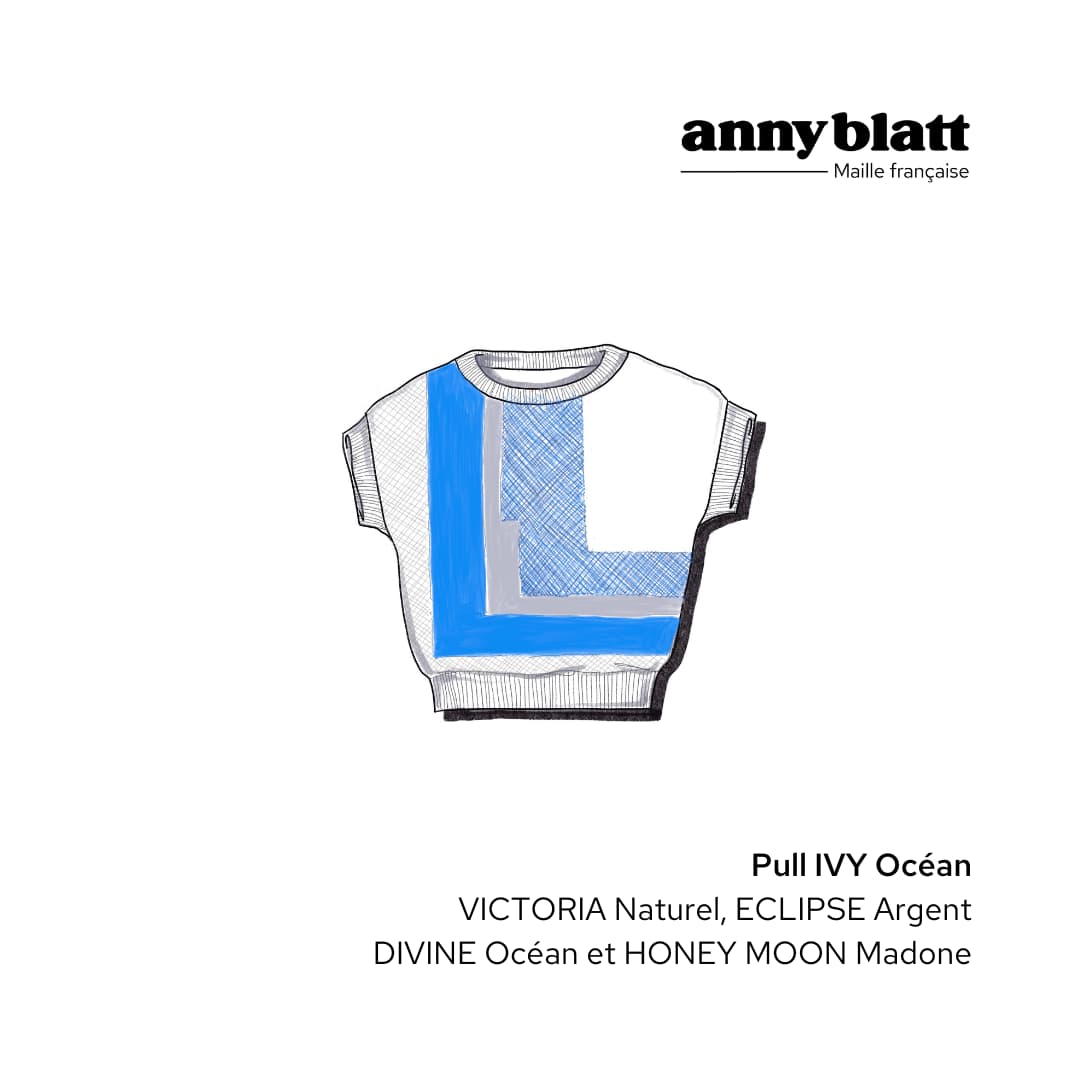Annyblatt Ivy top kit maglia estivo jacquard