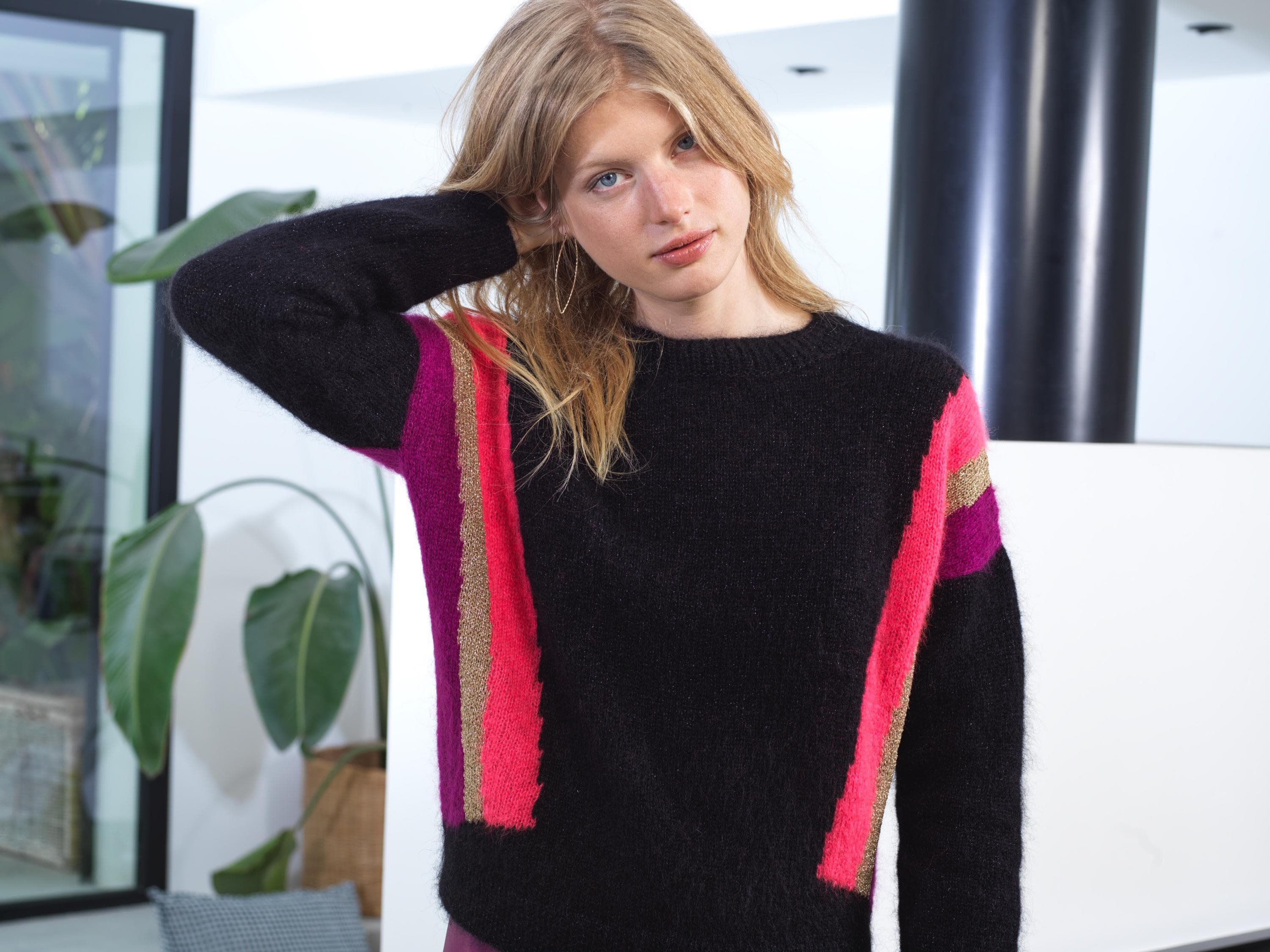 Anny Blatt Selena maglione kit maglia jacquard