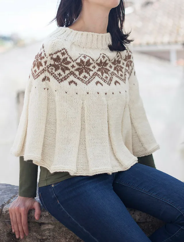 Rosarios4 158 Poncho Amália schema maglia donna