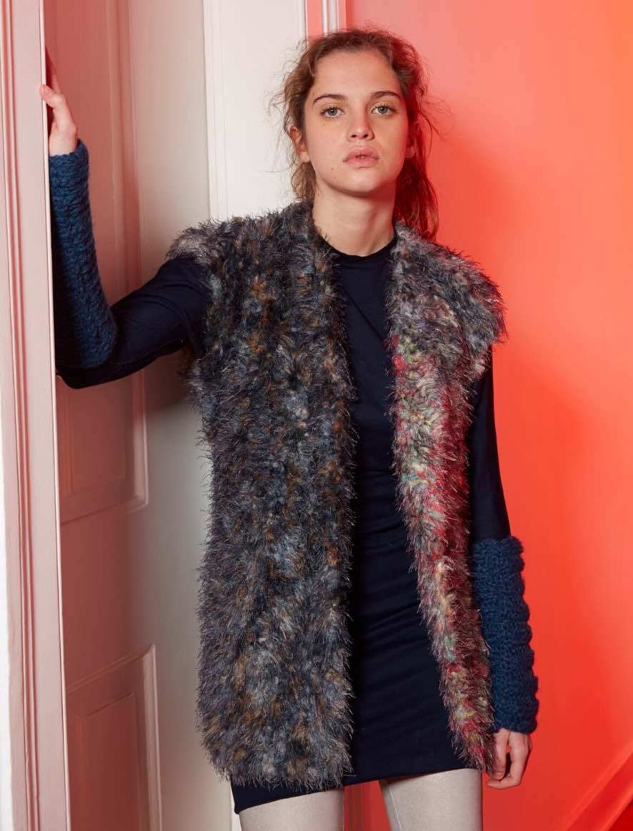 Rosarios4 143 Mignon Tigress schema gilet donna