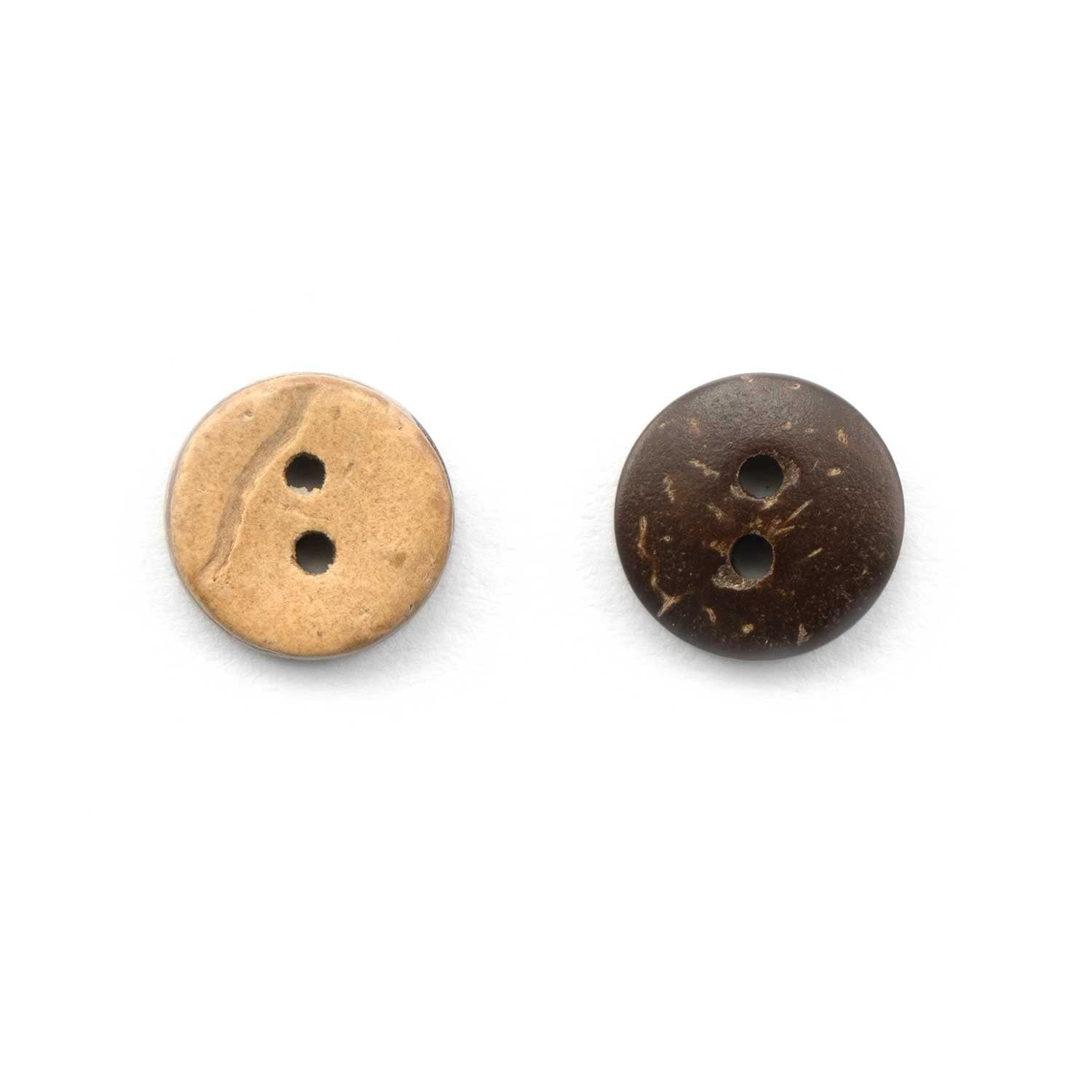 Pascuali bottoni cocco set 5 pezzi marroni opachi