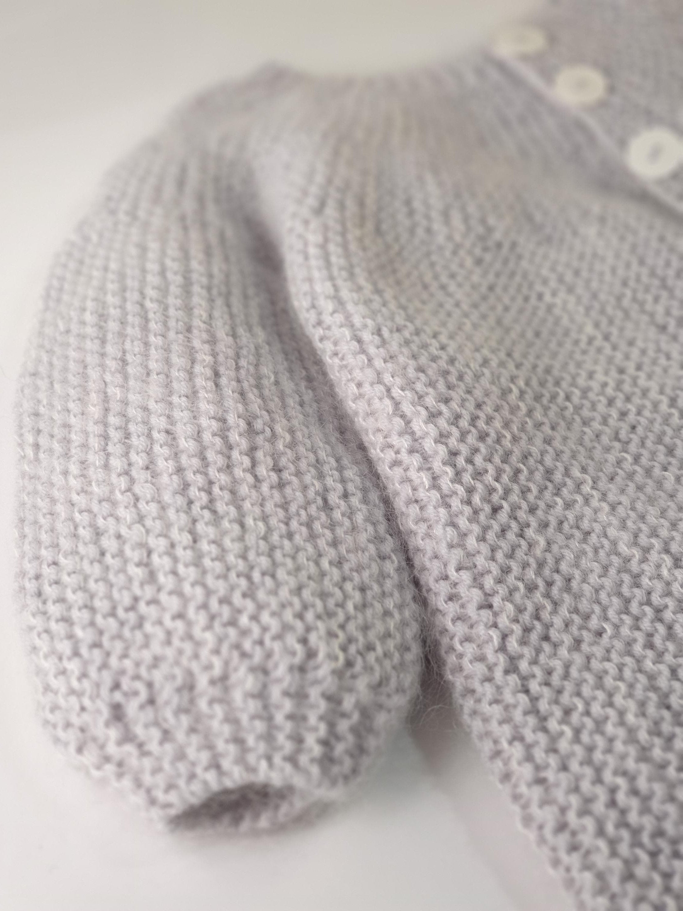 Annyblatt Acacia cappotto neonato kit maglia taglia 1 perla