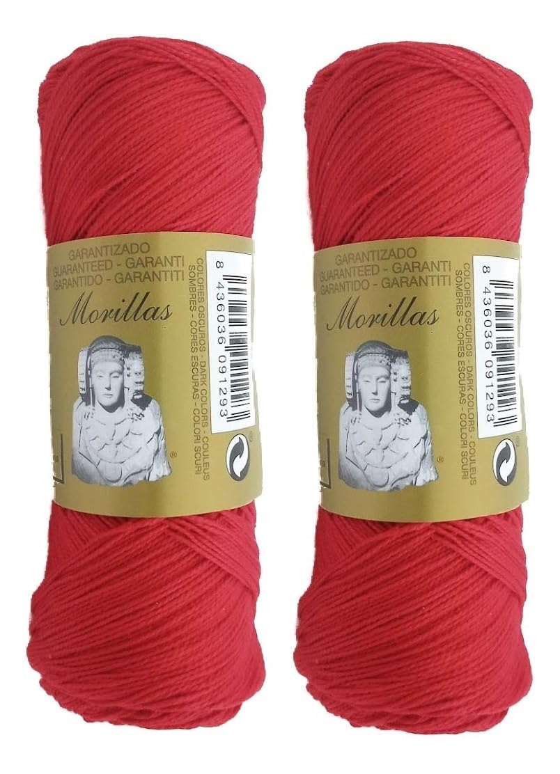 Morillas Zepelines Ne 5/2 cotone perlato rosso 40 2x75g