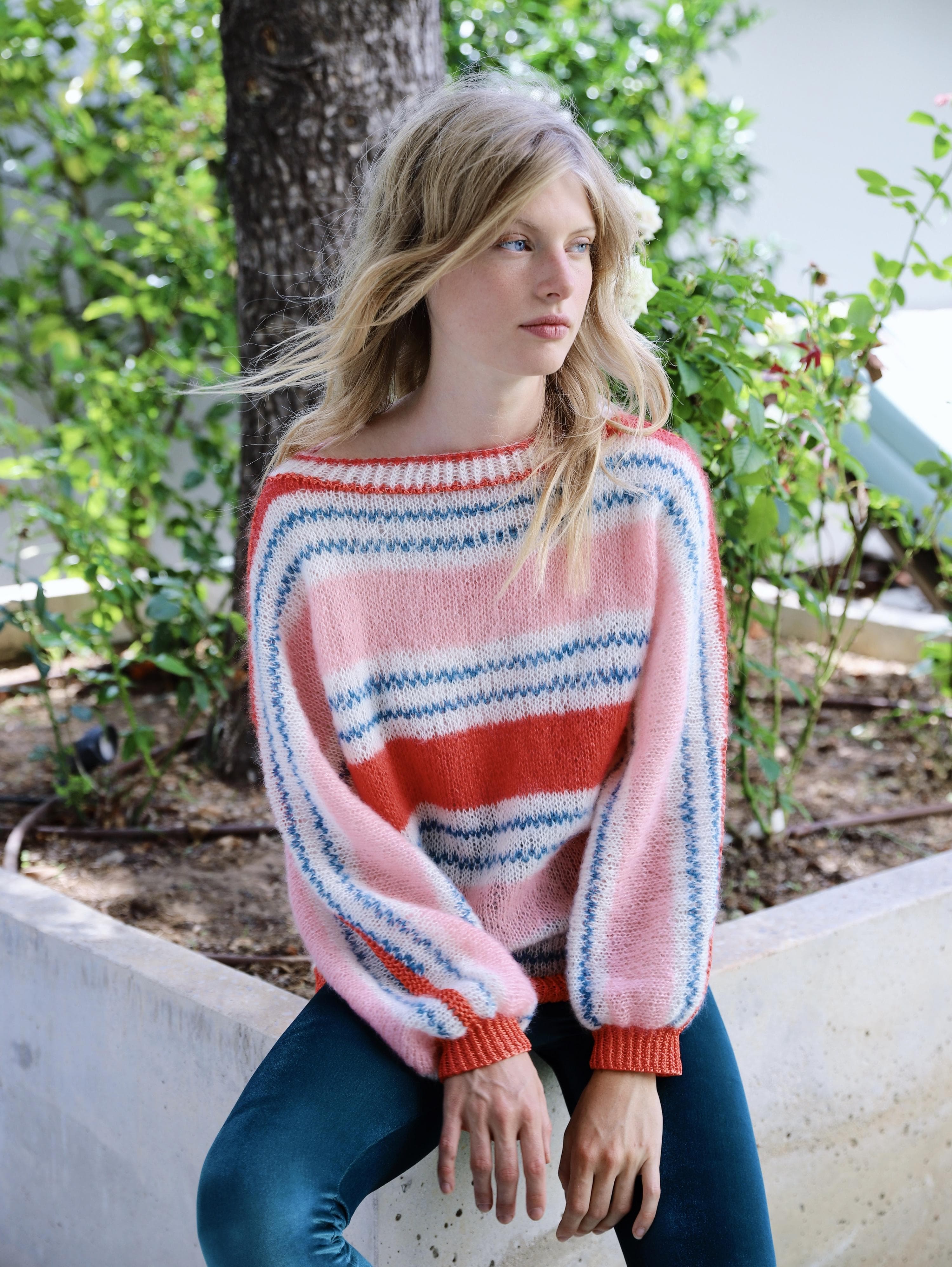 Anny Blatt Julia kit maglia mohair e seta