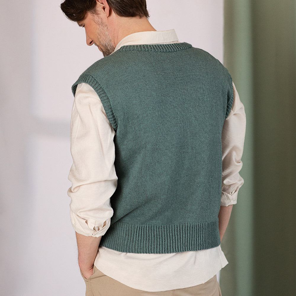 Pascuali Max Vest schema gilet uomo scollo a V