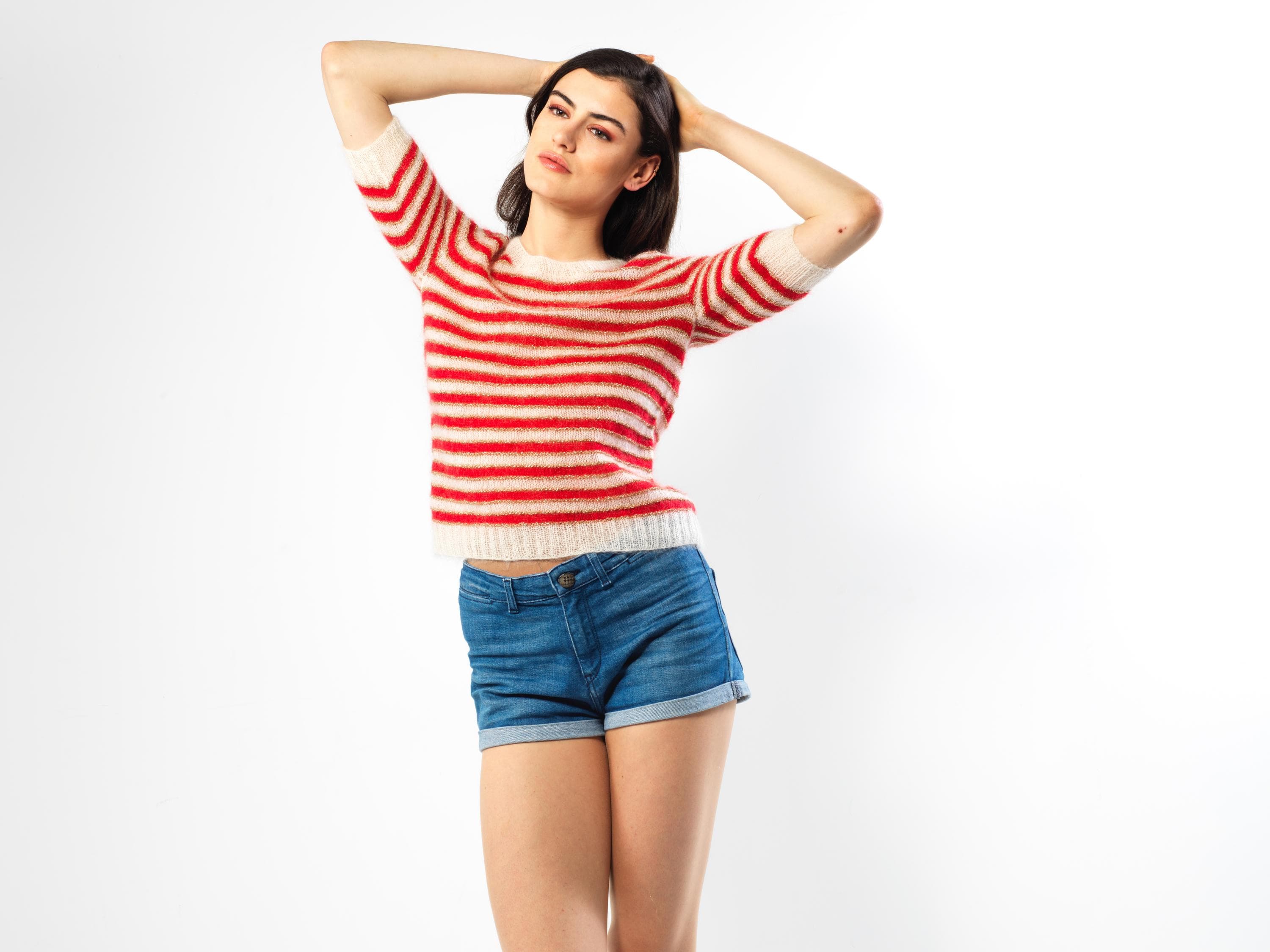 Annyblatt Sofia kit maglia mohair Naturale taglia S
