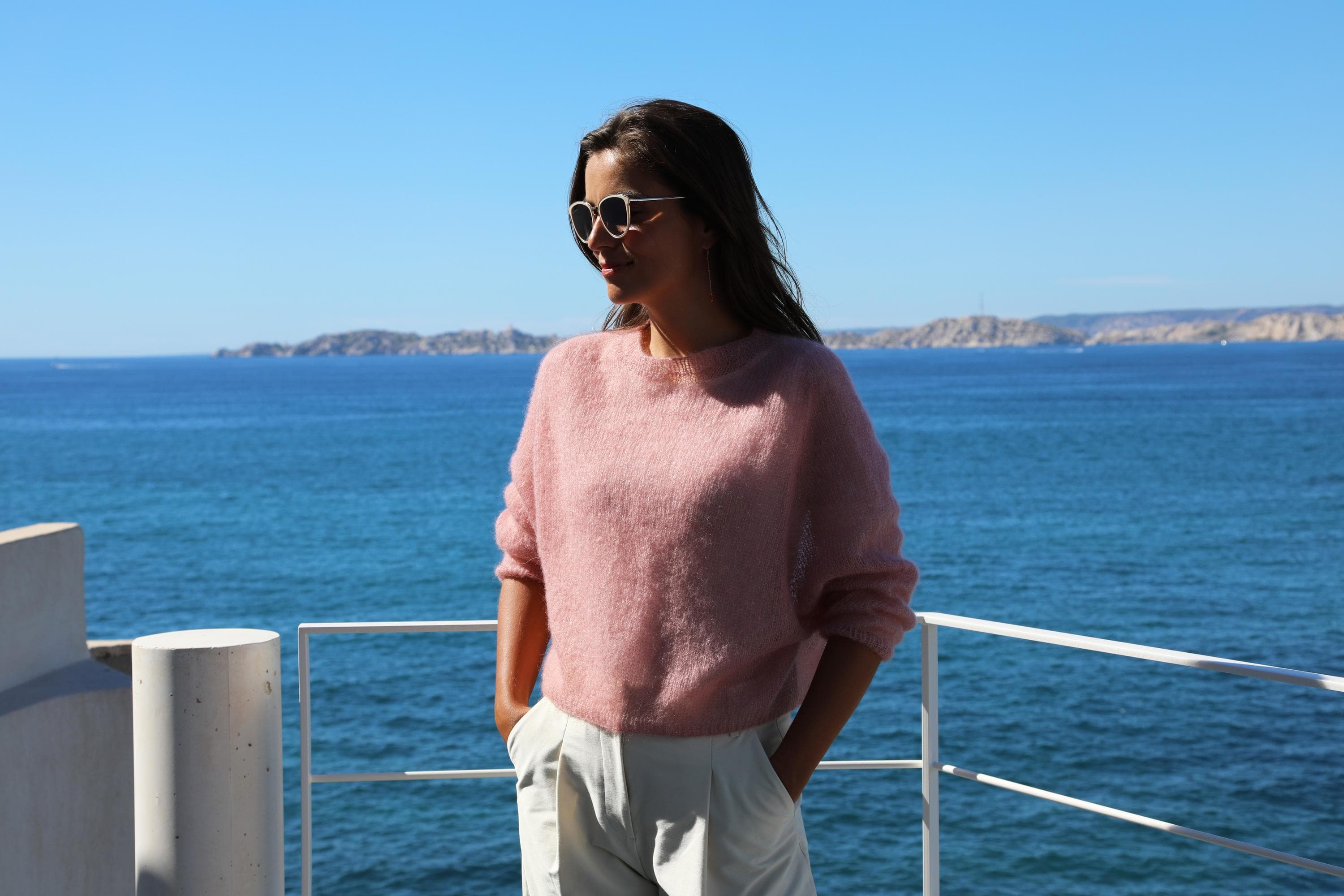 Anny Blatt Philomène pull kit maglia S ballerine mohair