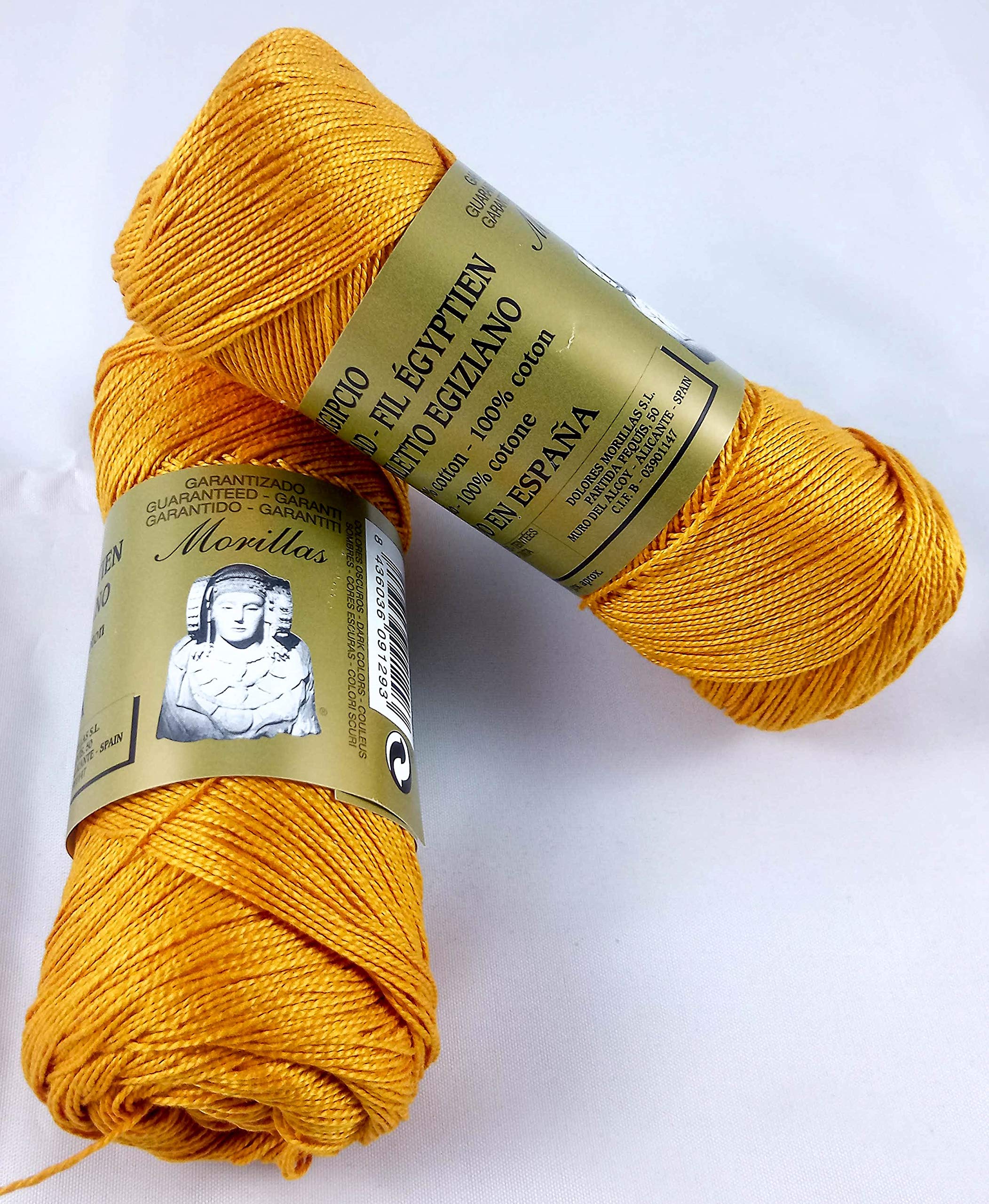 Morillas Zepelines filato cotone perlé arancione 2x75 g
