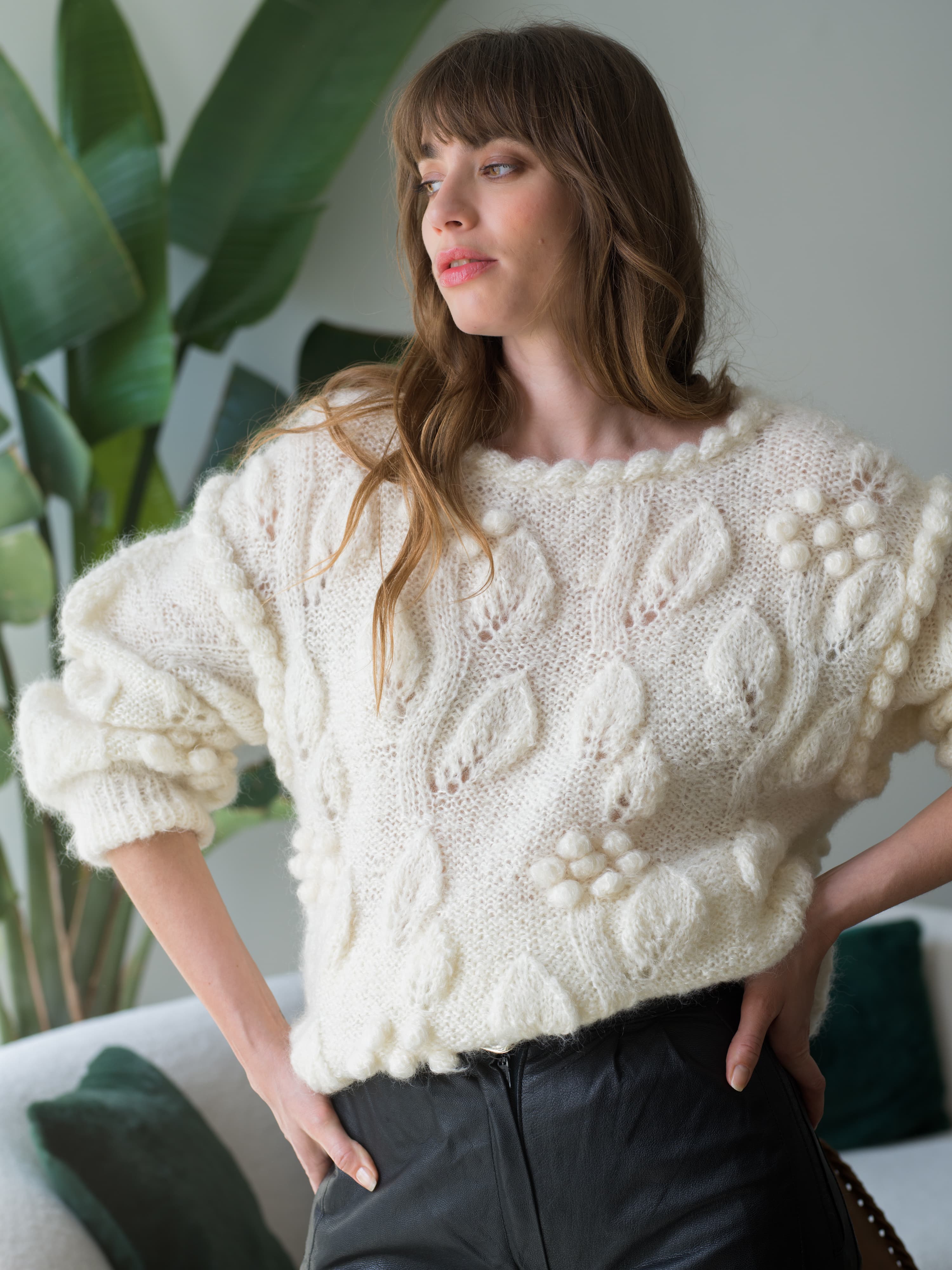 Annyblatt Celine kit maglia pull lana mohair