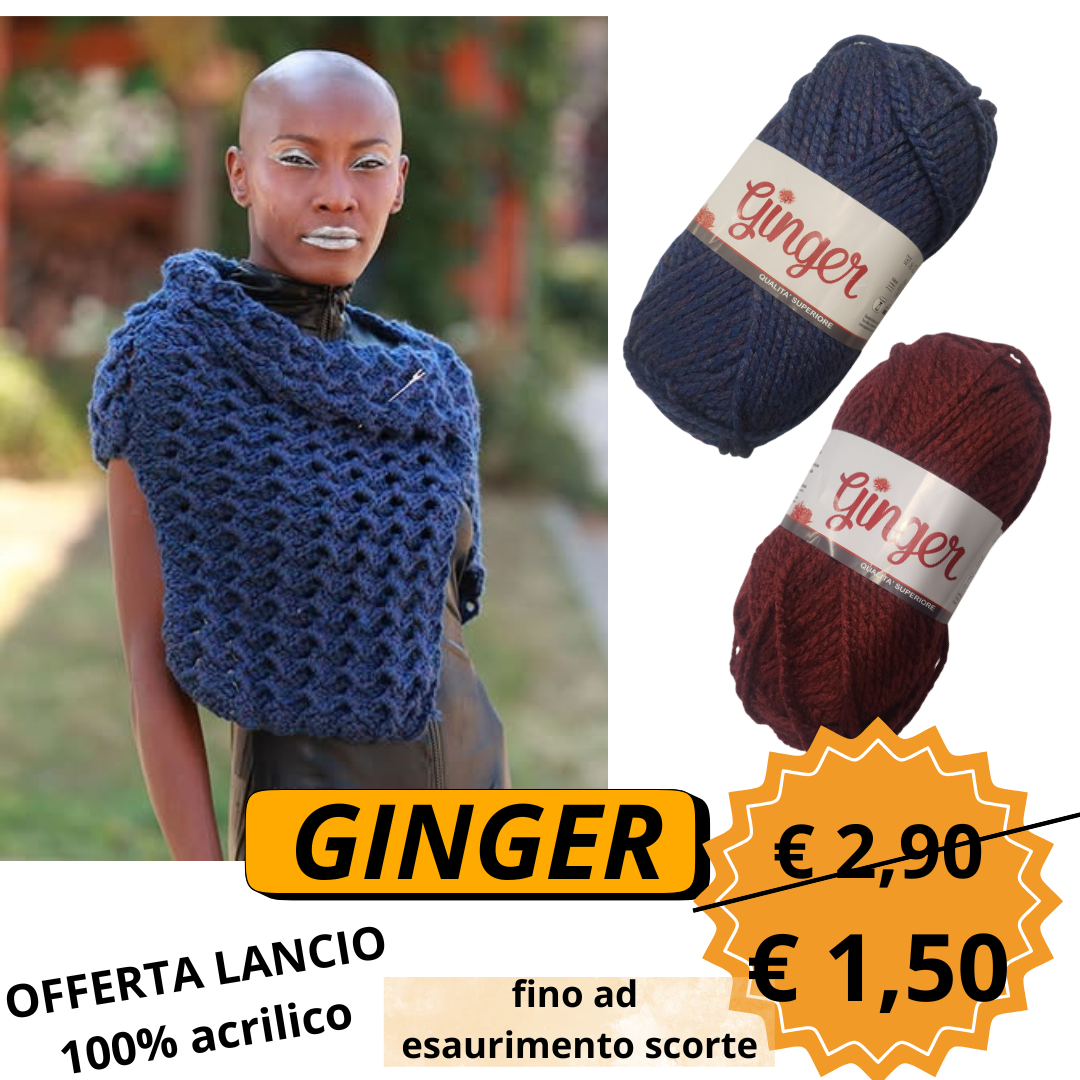 Il Filo di Arianna Ginger filato acrilico 100 g ginger amaranto