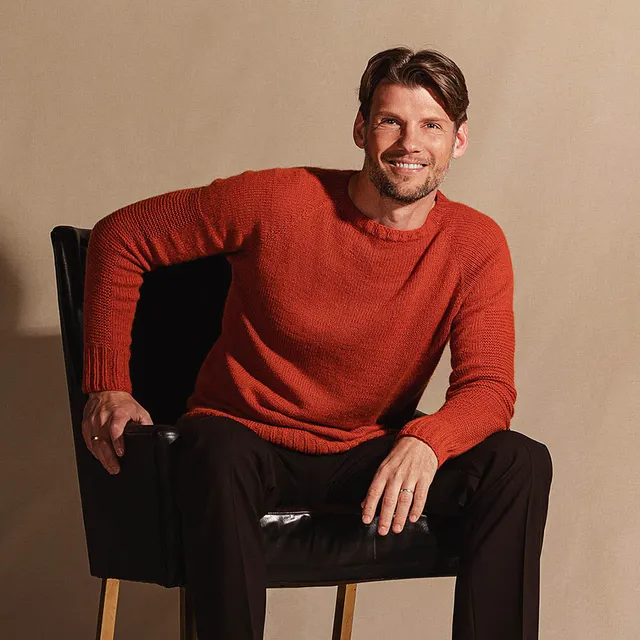 Pascuali Toba schema maglia pullover cashmere raglan
