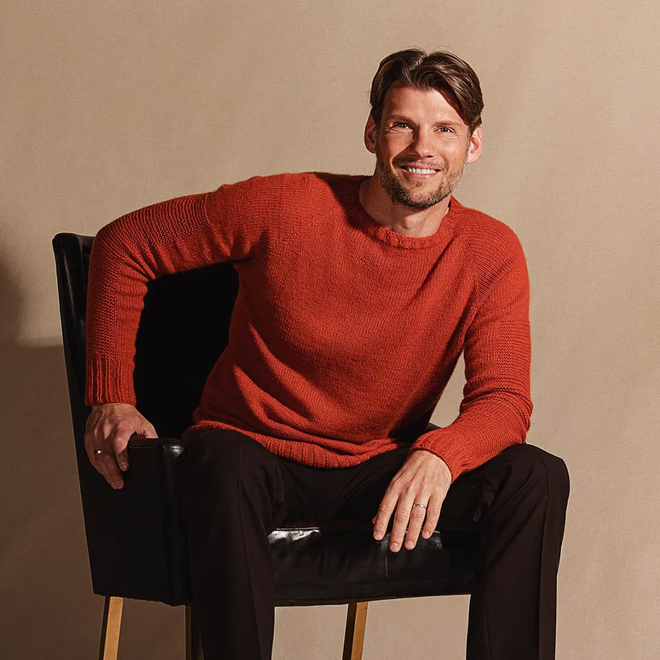 Pascuali Toba schema maglia pullover cashmere raglan