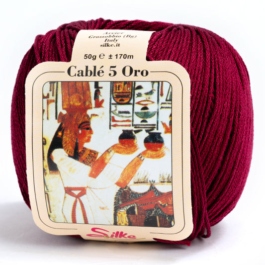 Il Filo di Arianna Cotone Cable 5 filato cotone 50 g tinta unita