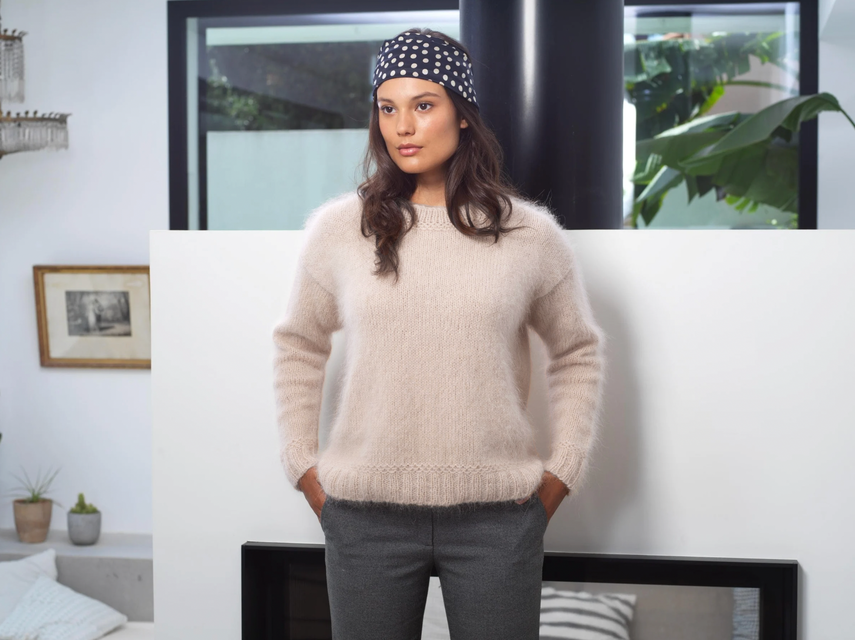 Annyblatt Lola kit maglia mohair dune M