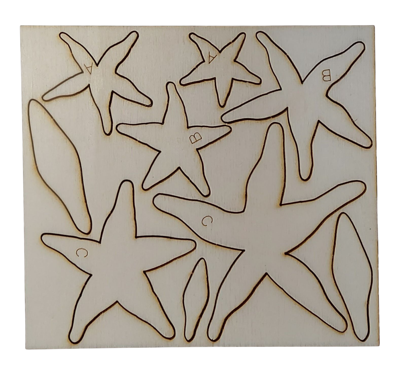 Il Filo di Arianna SFL263 Stella Alpina Sagome Legno