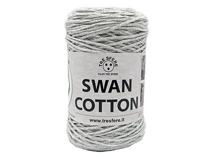 Swan Cotton 2501 cordino cotone nero 250 g tinta unita