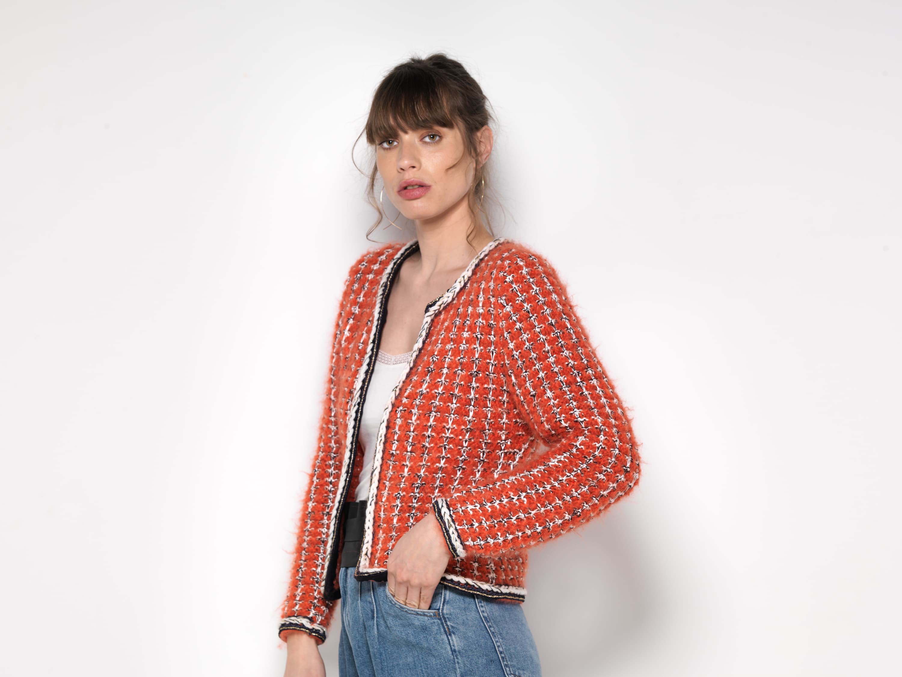 Annyblatt Quincy giacca kit maglia taglia S merino mohair