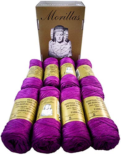 Morillas Zepelines Ne 5/2 cotone perlato viola 15 x8 tinta unita