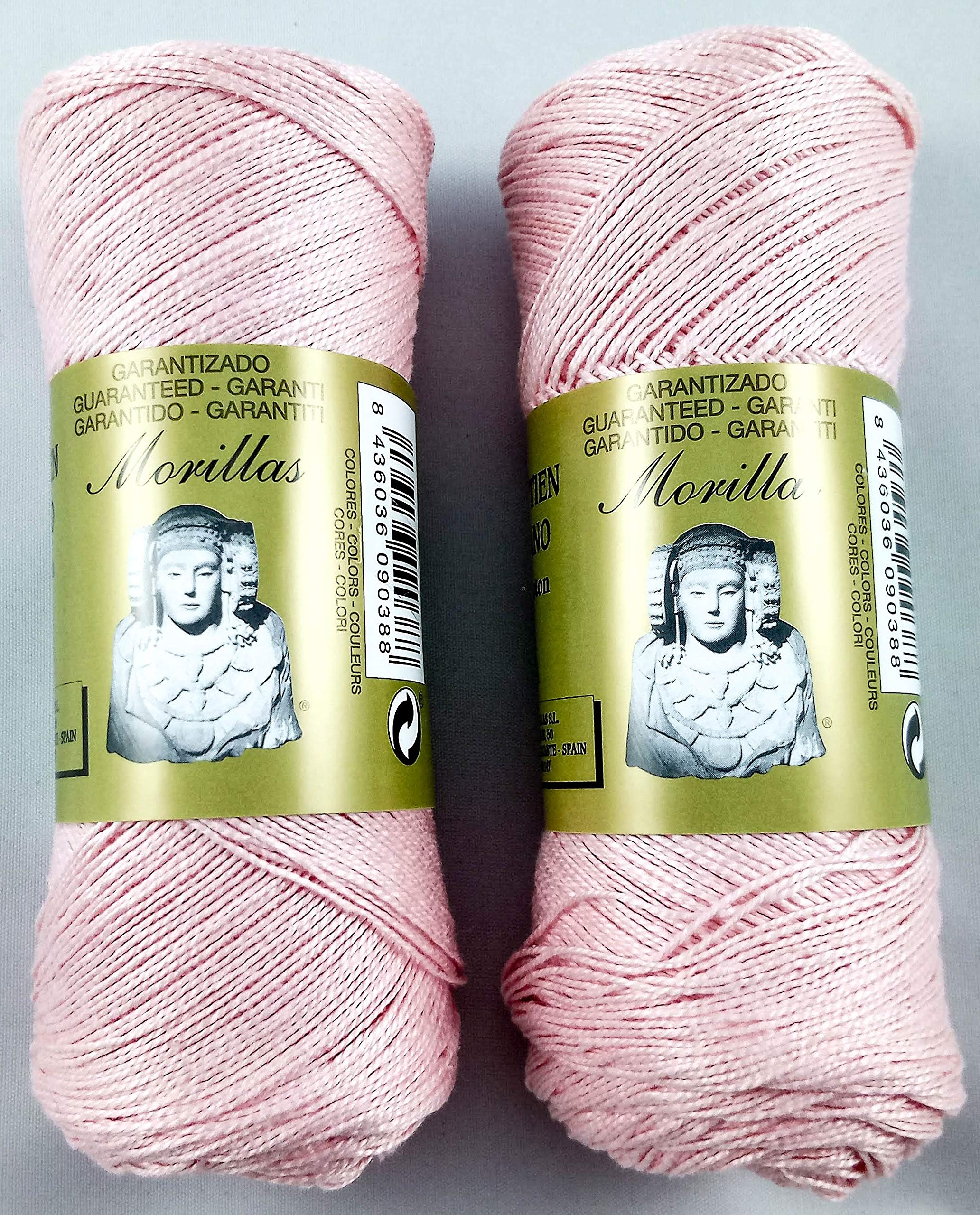Morillas Zepelines Ne 8/2 cotone perlato rosa 8 2pz