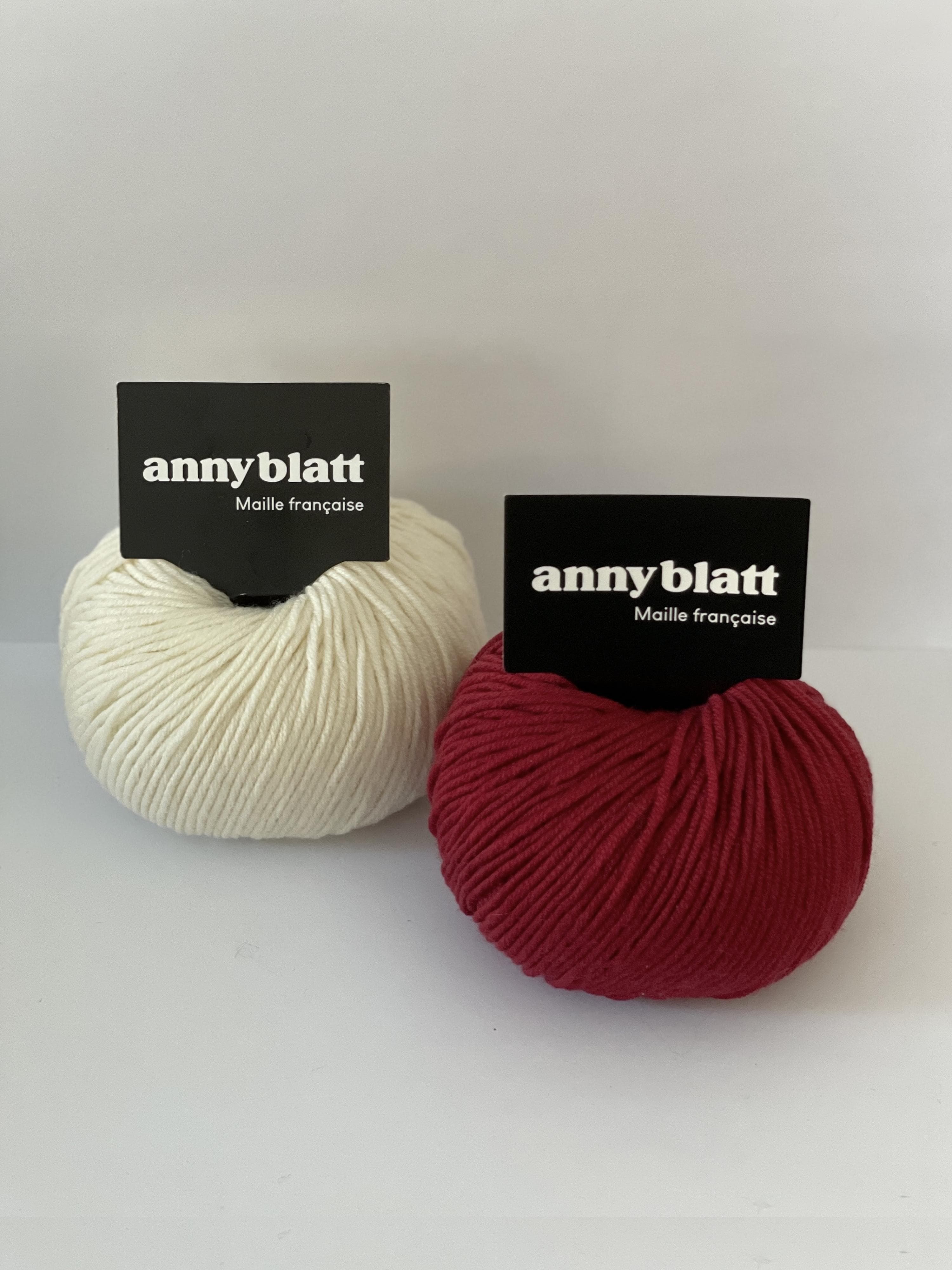 Annyblatt Hêtre tutina neonato kit maglia taglia 1 rosso e naturale