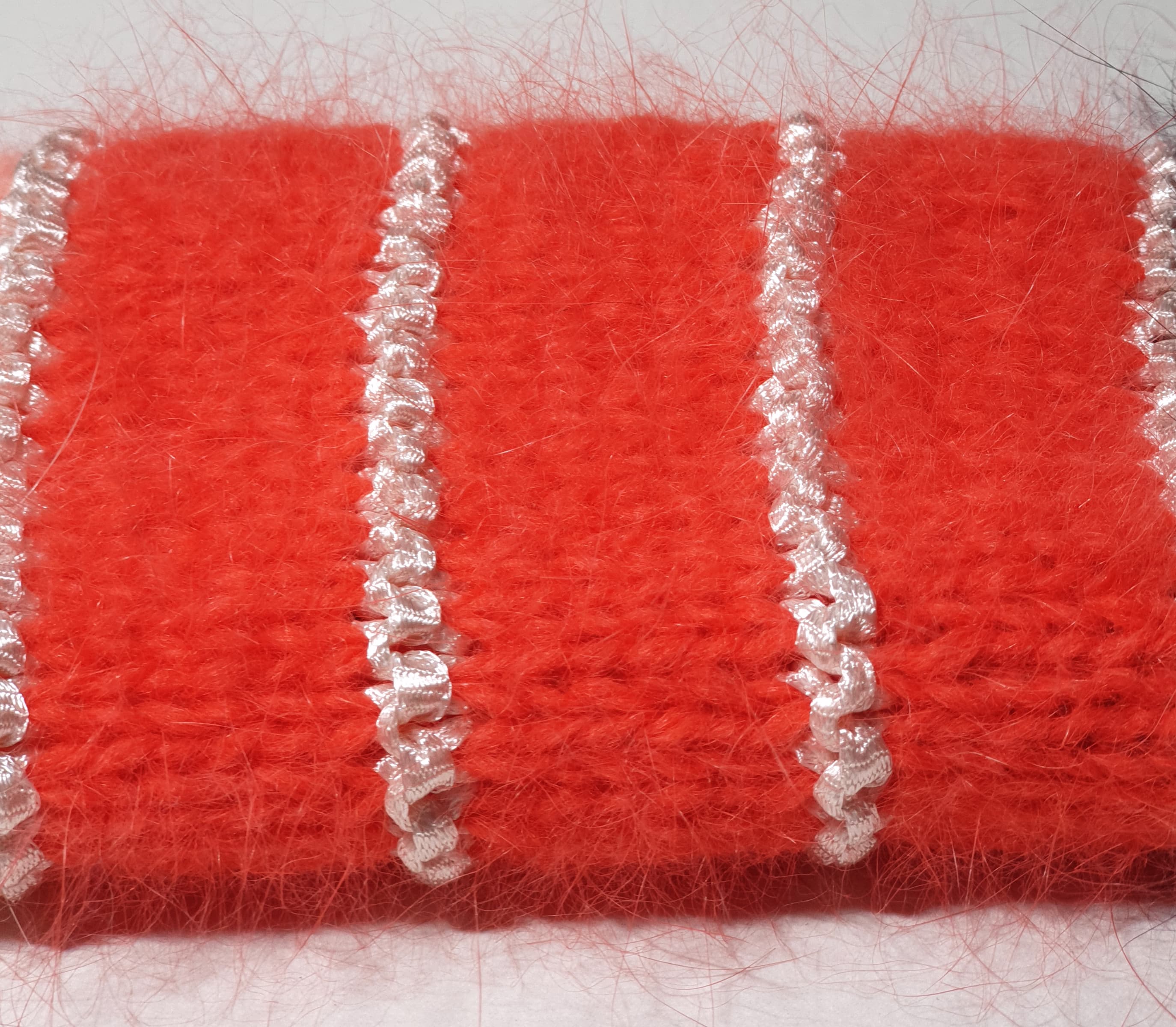 Anny Blatt Cerbère pull kit maglia S naturale nero mohair