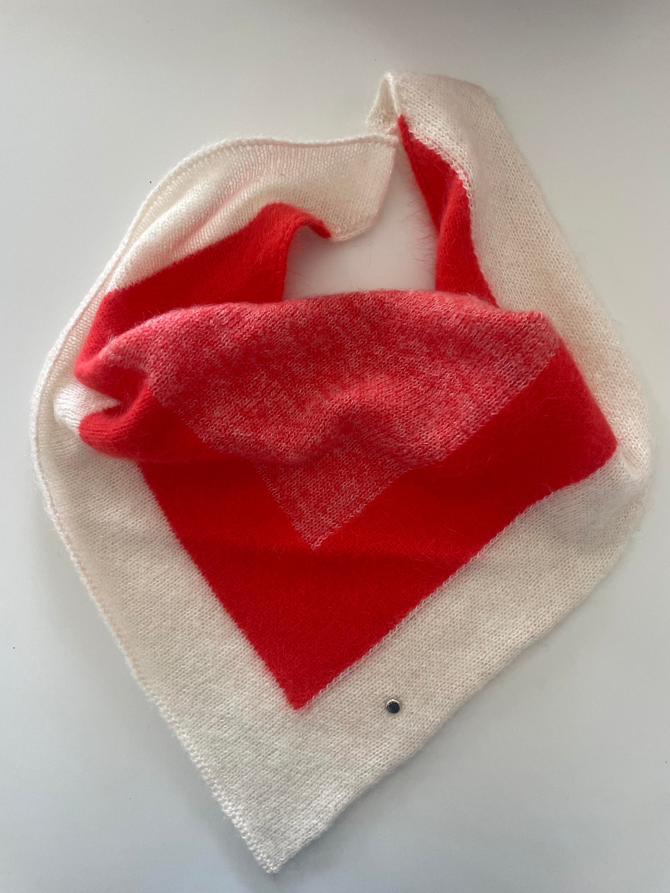 Anny Blatt Bandana kit maglia menta mohair e seta