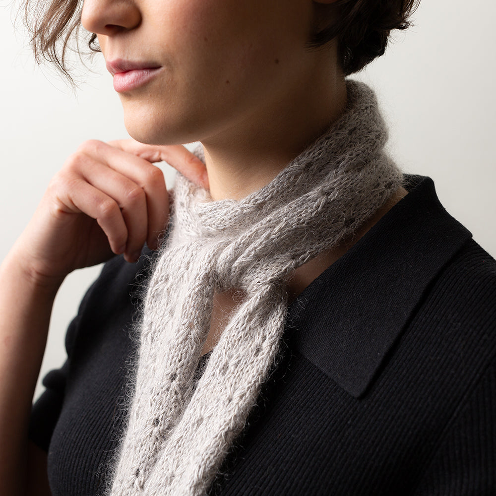 Pascuali Tide Eyelets Scarf schema sciarpa traforata 150 cm