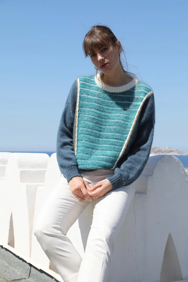 Anny Blatt Petra kit maglia mohair Tahiti taglia M