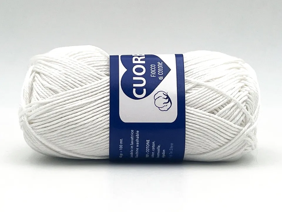 Il Filo di Arianna Cuore gomitolo cotone 40g tinta unita