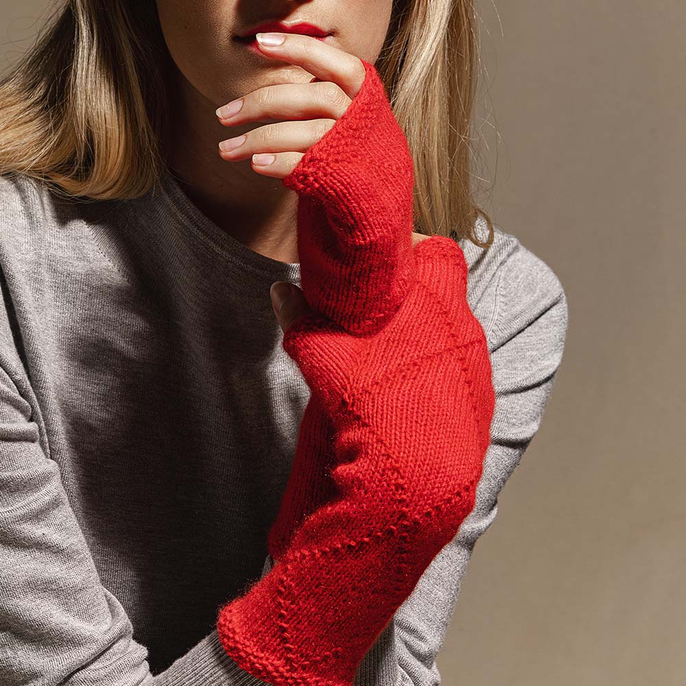 Pascuali Zula schema scaldamani donna cashmere