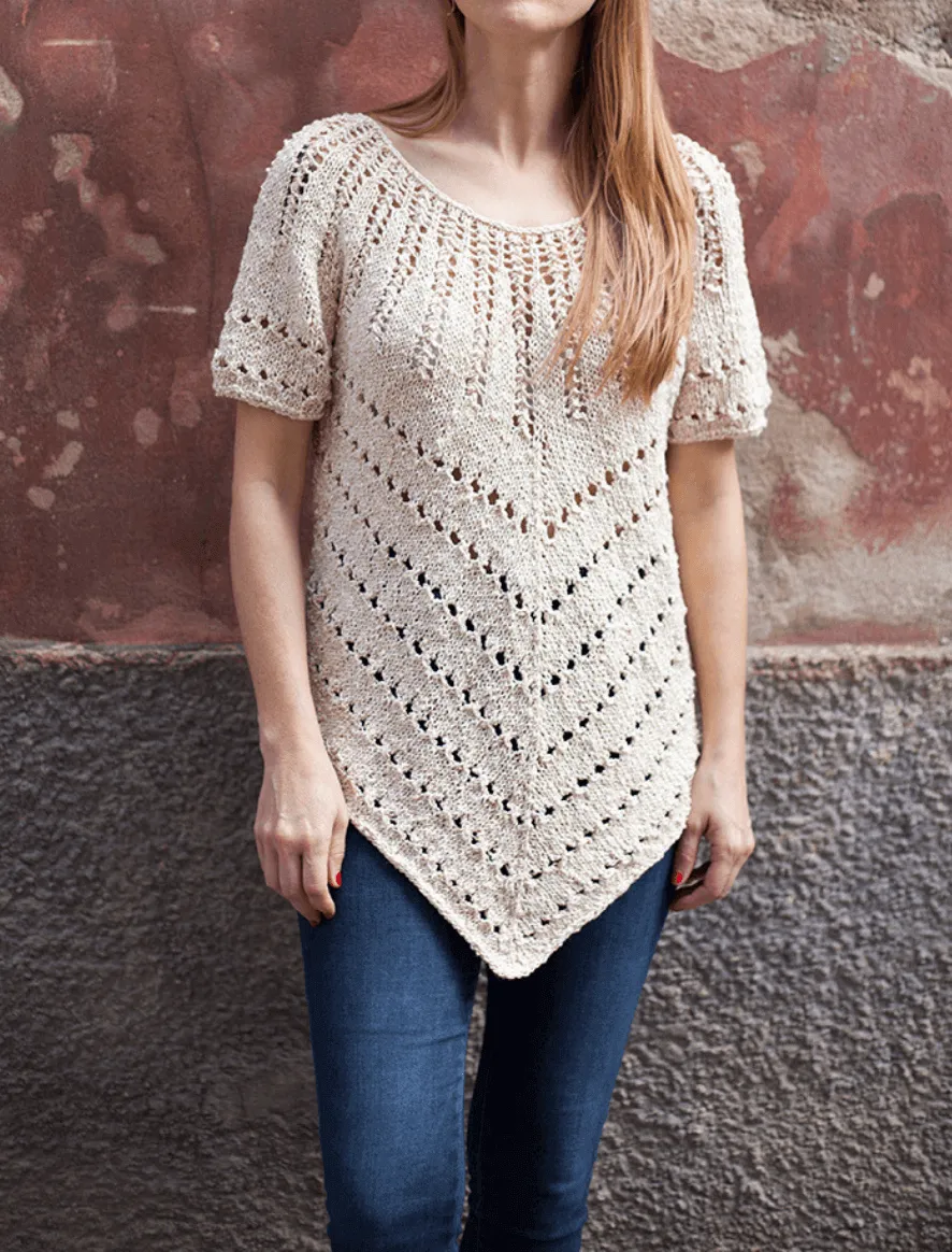 Rosarios4 163 Tunica Cocoon modello maglia donna